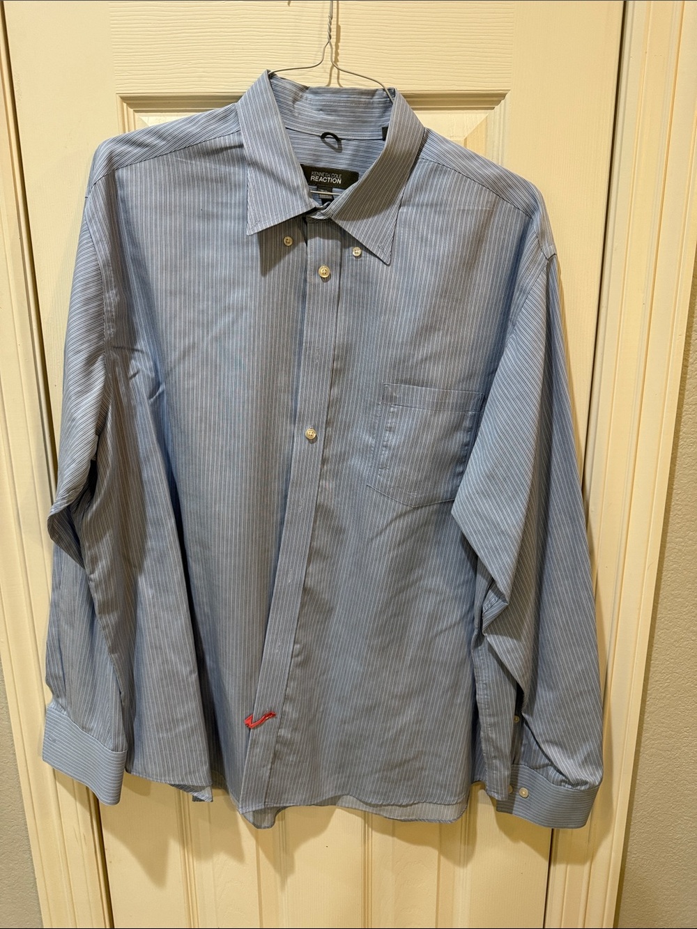 Reaction Kenneth Cole Light Blue Pinstripe Dress Shirt